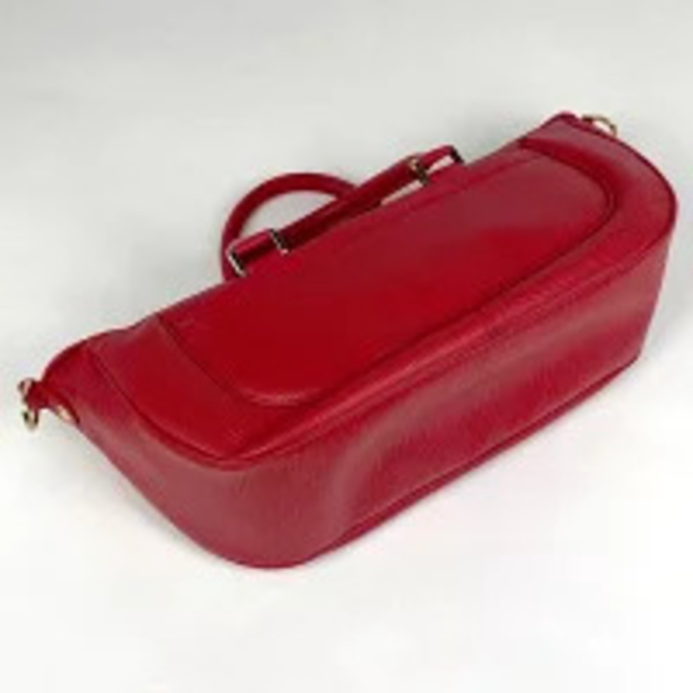 Louis Vuitton Danura Leather Shoulder Epi Rouge Bag Handbag Black